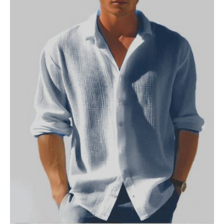 Zander | Men's Classic Lapel Collar Button-Down Shirt