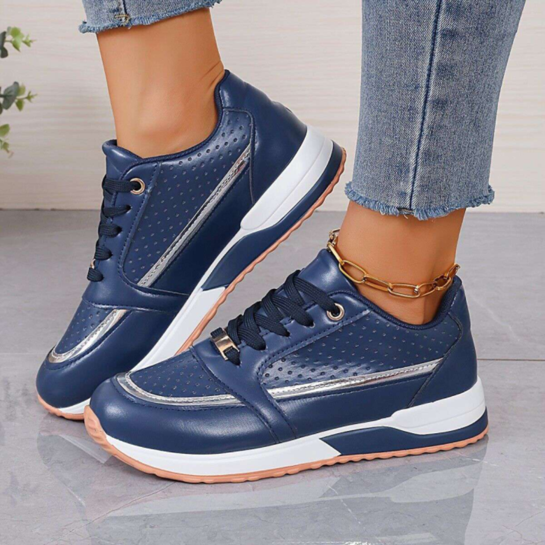 Maggie | Women's Perforated Platform Low-Top Sneakers