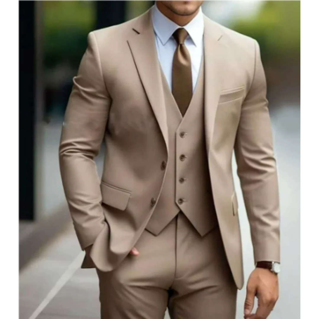 Vaughn | Men's Tailored Slim-Fit Three-Piece Suit