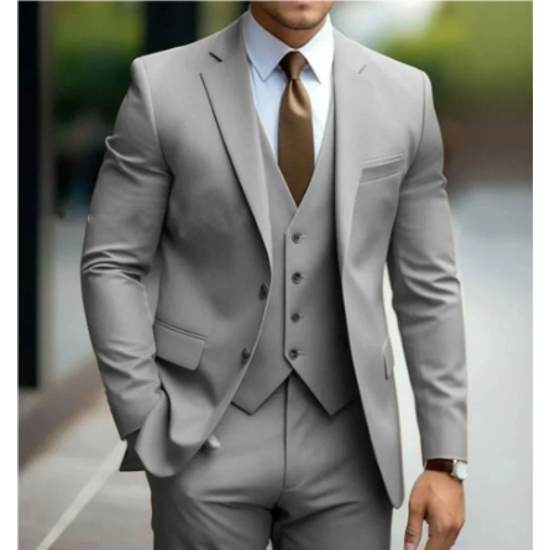 Vaughn | Men's Tailored Slim-Fit Three-Piece Suit