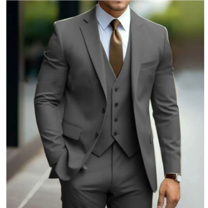 Vaughn | Men's Tailored Slim-Fit Three-Piece Suit