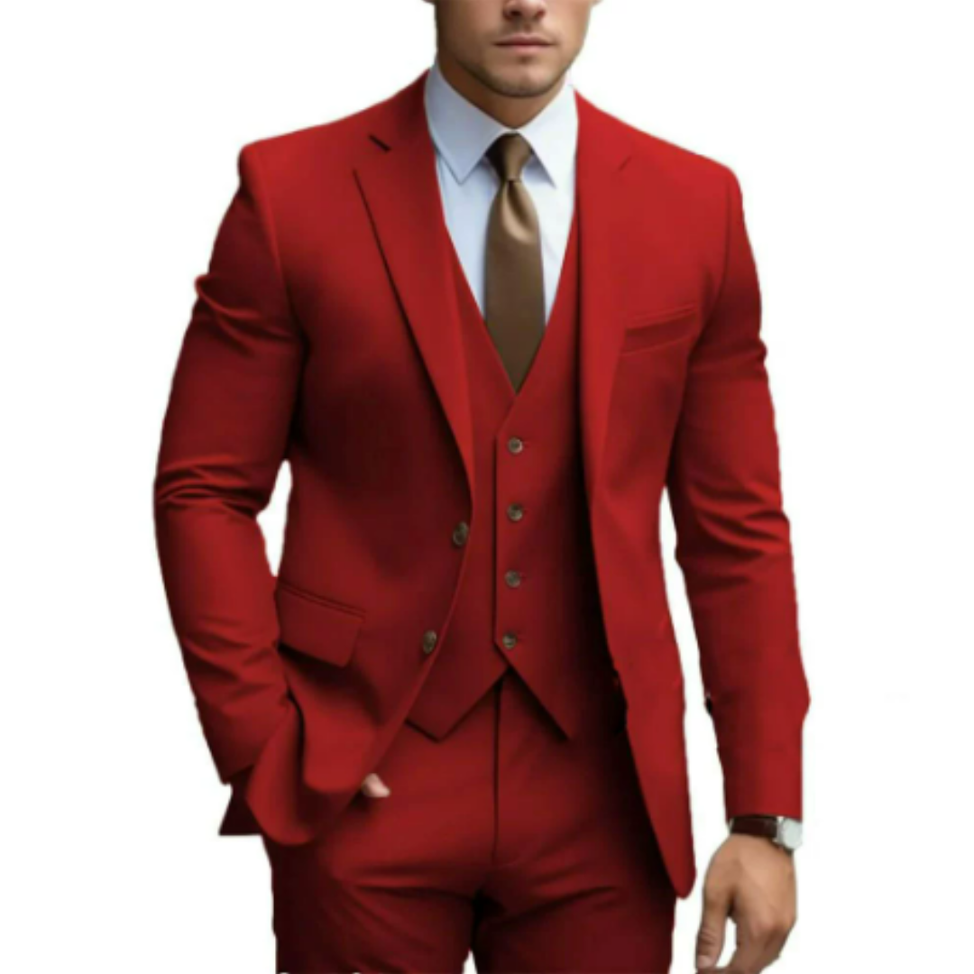Vaughn | Men's Tailored Slim-Fit Three-Piece Suit