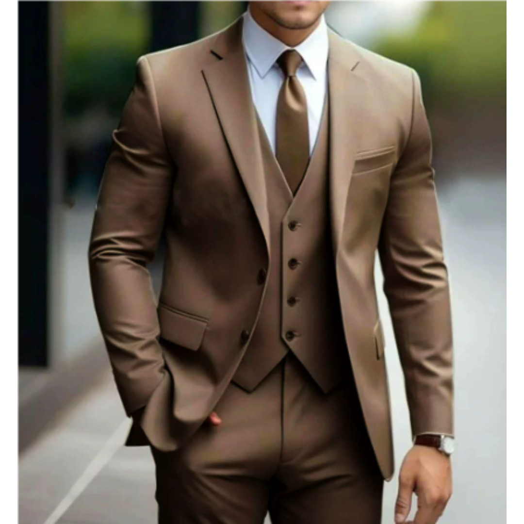 Vaughn | Men's Tailored Slim-Fit Three-Piece Suit