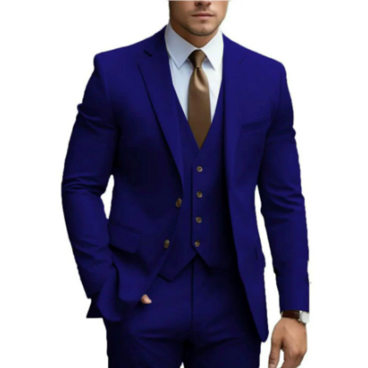 Vaughn | Men's Tailored Slim-Fit Three-Piece Suit