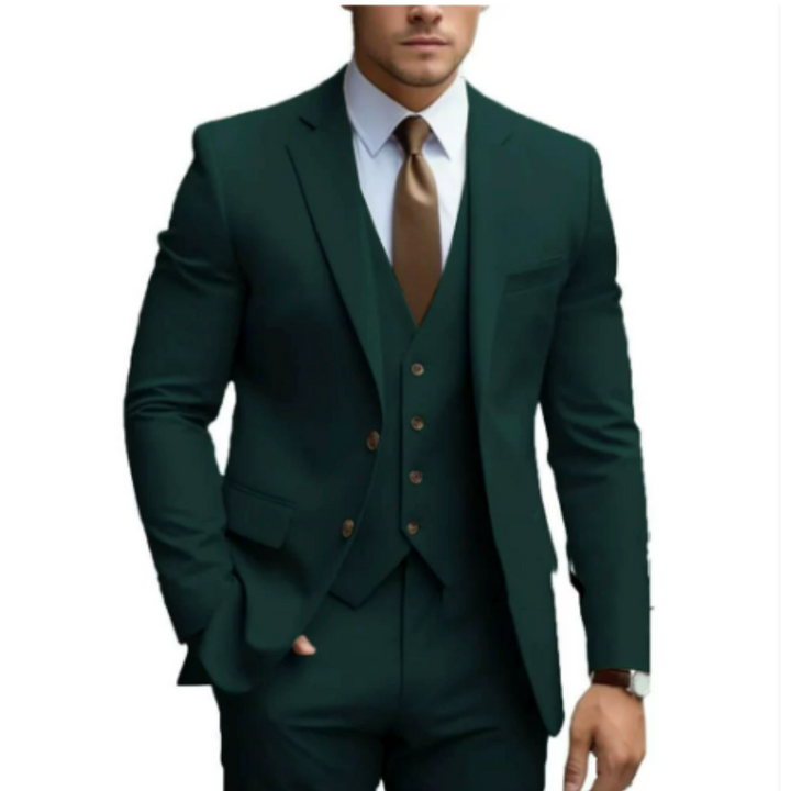 Vaughn | Men's Tailored Slim-Fit Three-Piece Suit