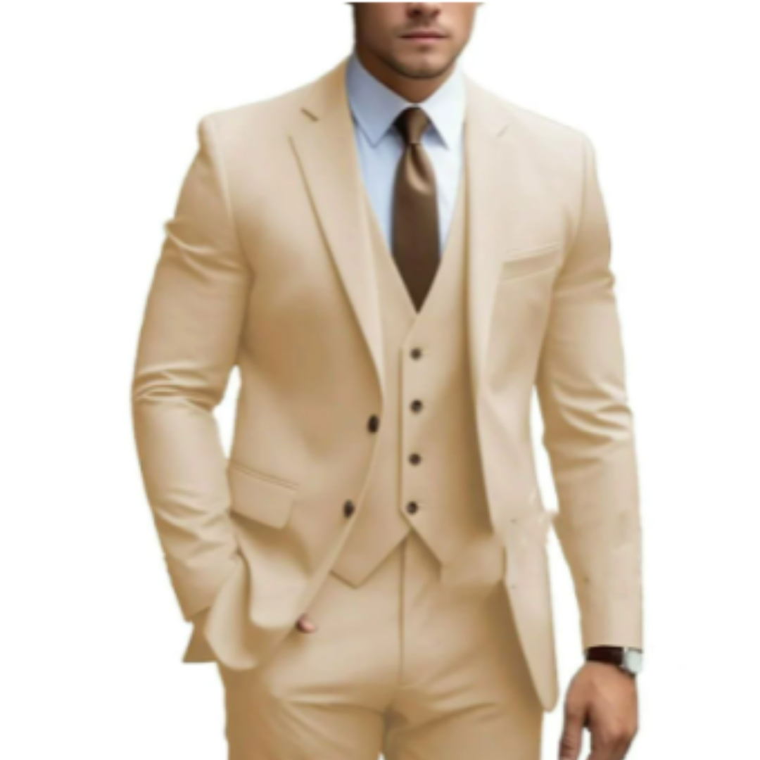 Vaughn | Men's Tailored Slim-Fit Three-Piece Suit
