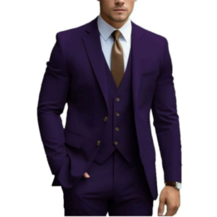 Vaughn | Men's Tailored Slim-Fit Three-Piece Suit