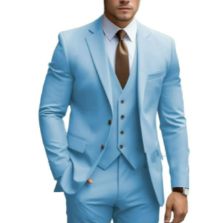 Vaughn | Men's Tailored Slim-Fit Three-Piece Suit