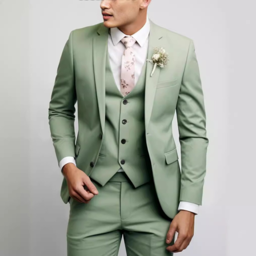 Alexander | Men's Tailored Three-Piece Slim-Fit Suit