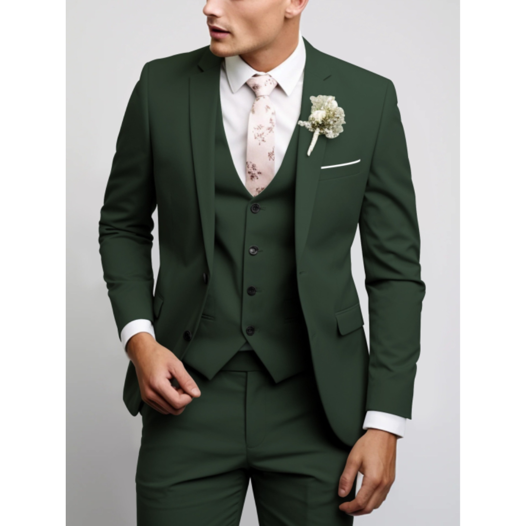 Alexander | Men's Tailored Three-Piece Slim-Fit Suit