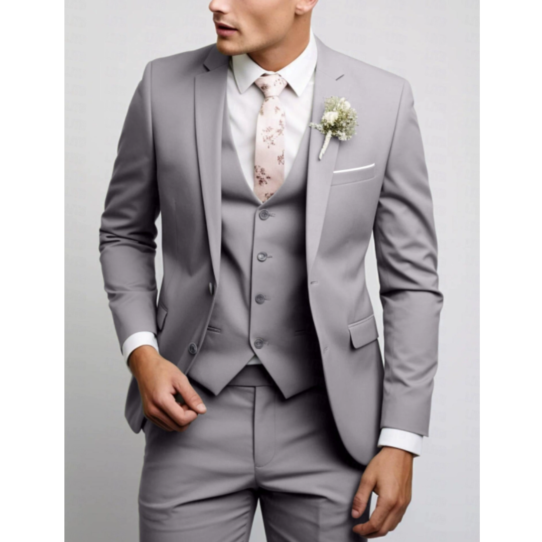 Alexander | Men's Tailored Three-Piece Slim-Fit Suit