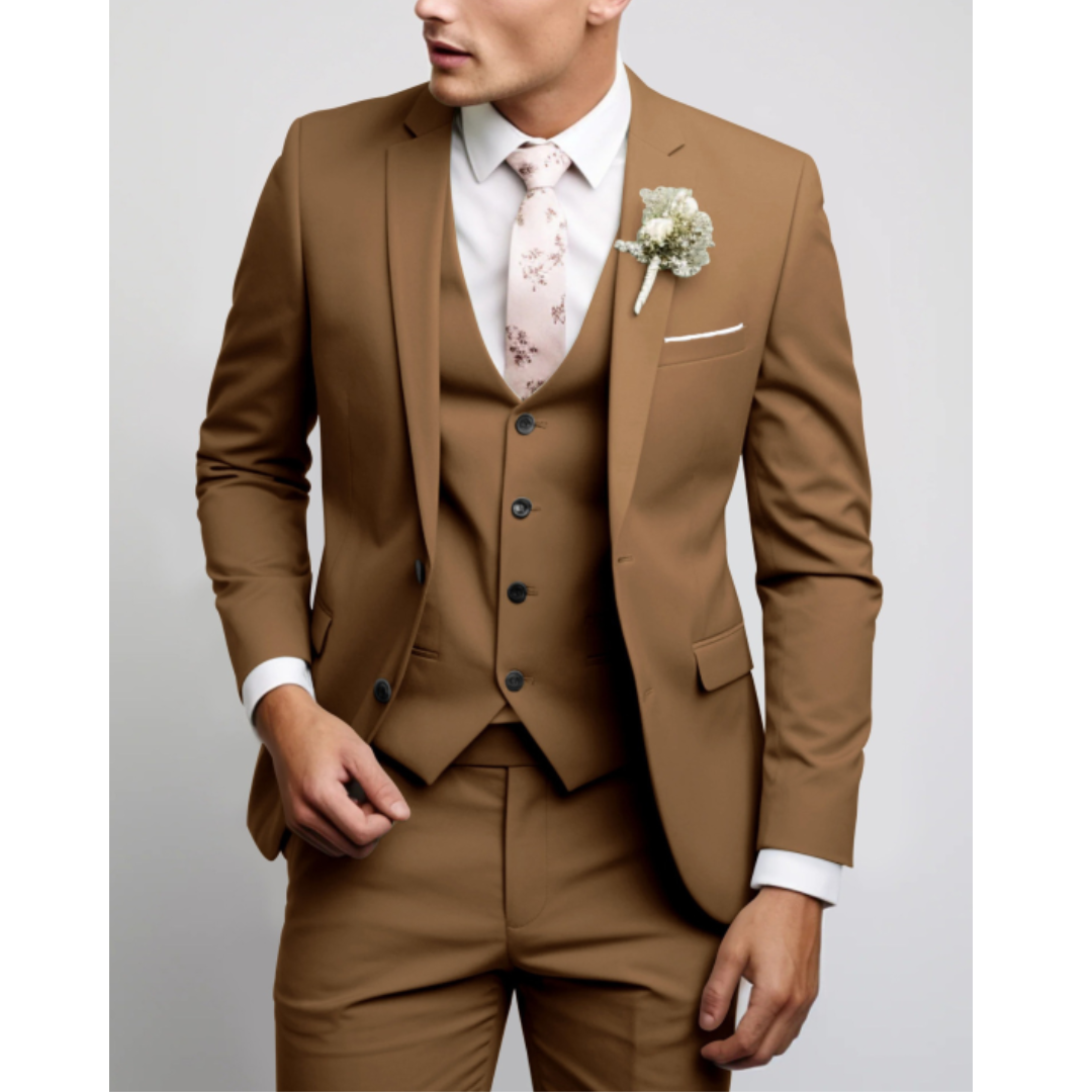 Alexander | Men's Tailored Three-Piece Slim-Fit Suit