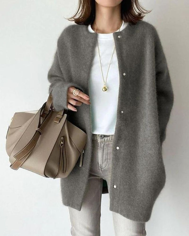 Ivy | Women's Chunky Knit Button-Up Cardigan