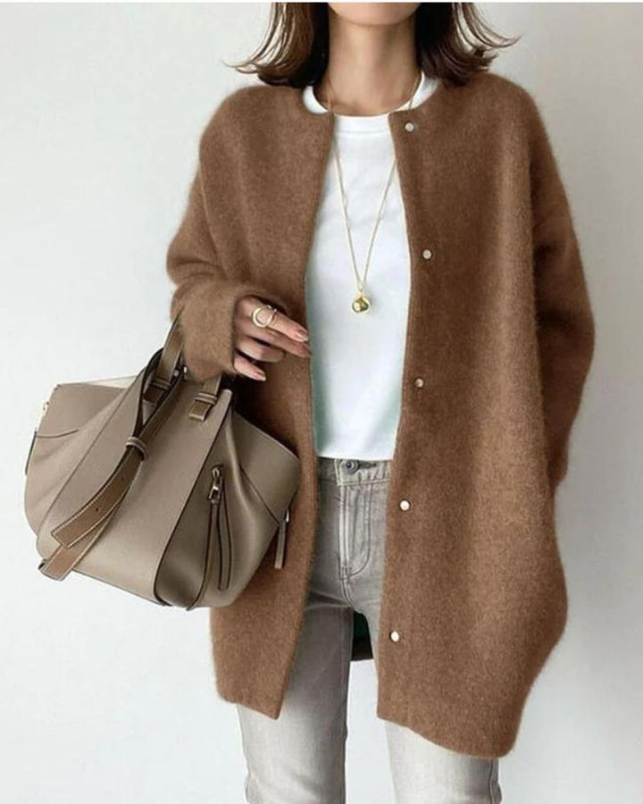 Ivy | Women's Chunky Knit Button-Up Cardigan