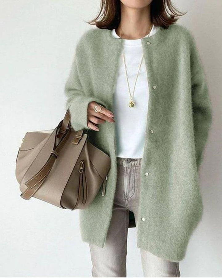 Ivy | Women's Chunky Knit Button-Up Cardigan
