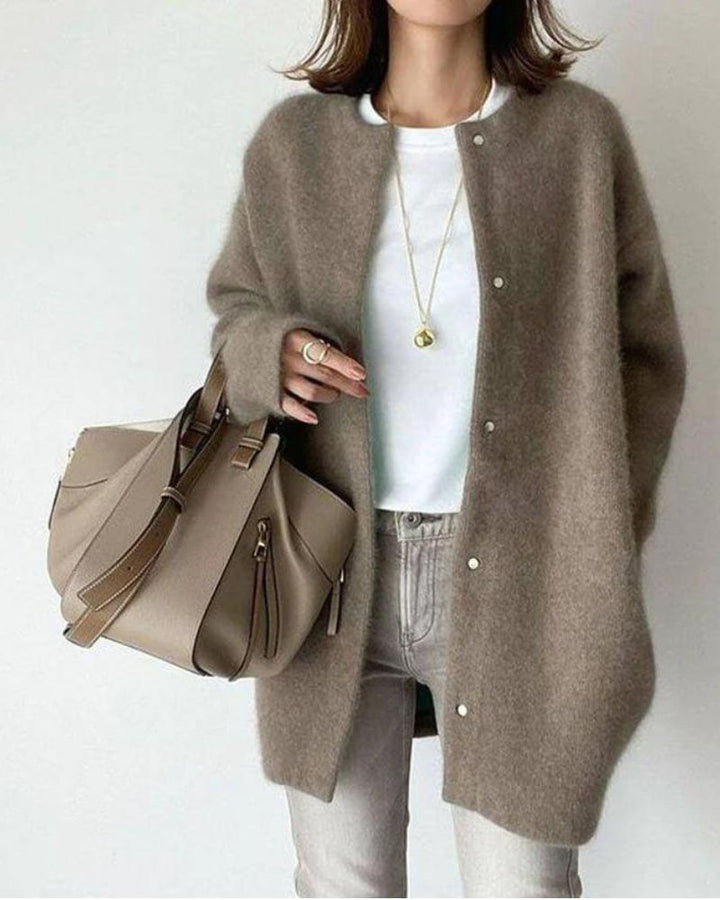 Ivy | Women's Chunky Knit Button-Up Cardigan