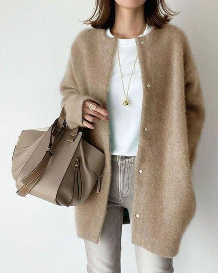 Ivy | Women's Chunky Knit Button-Up Cardigan
