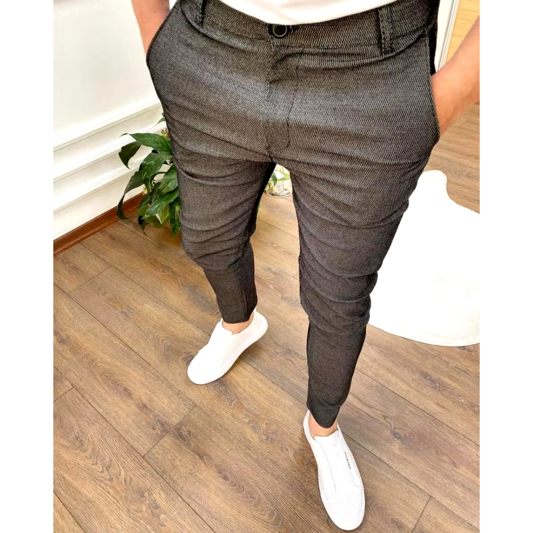 Declan | Men's Modern Slim-Fit Stretch Trousers