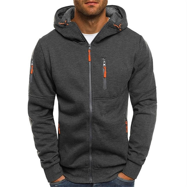 Cole | Men's Lightweight Zip-Up Hoodie