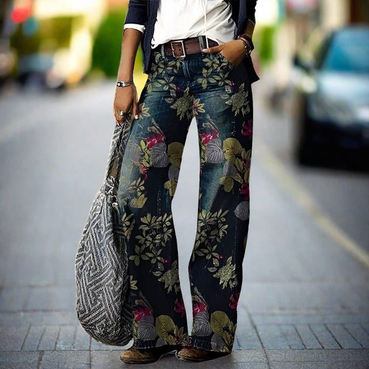 Talia | Women's Relaxed High-Waist Wide-Leg Jeans