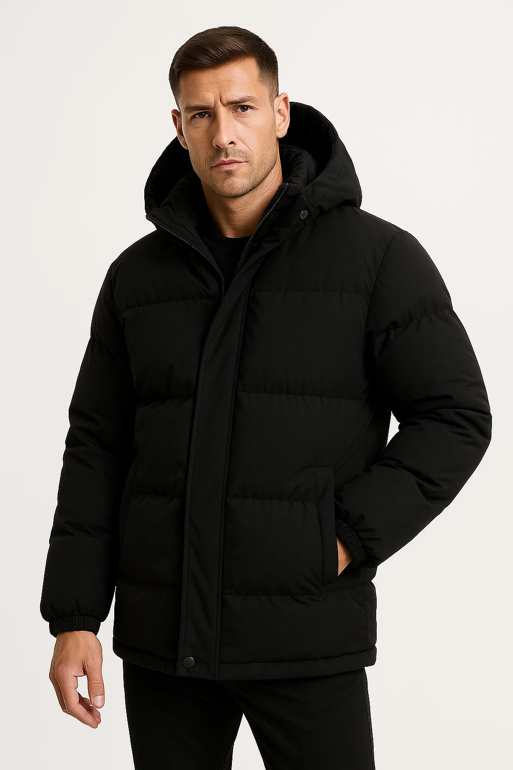 Drew | Men's Warm Hooded Puffer Jacket