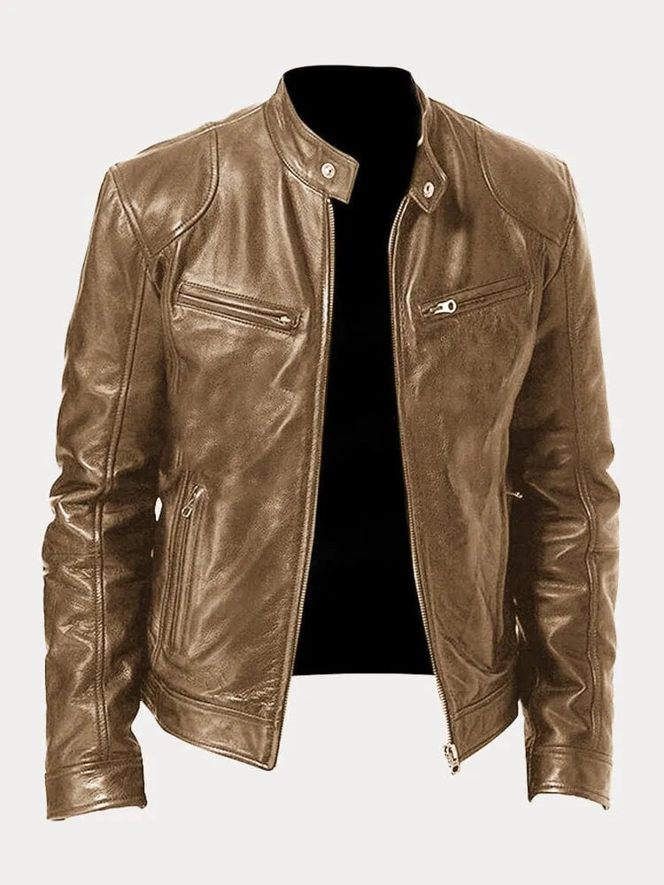 Jett | Men’s Classic Stand Collar Biker Jacket