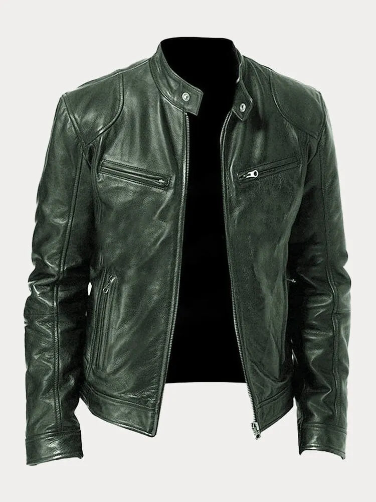 Jett | Men’s Classic Stand Collar Biker Jacket