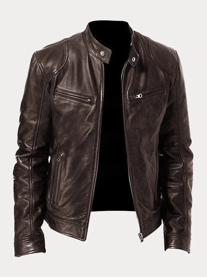 Jett | Men’s Classic Stand Collar Biker Jacket