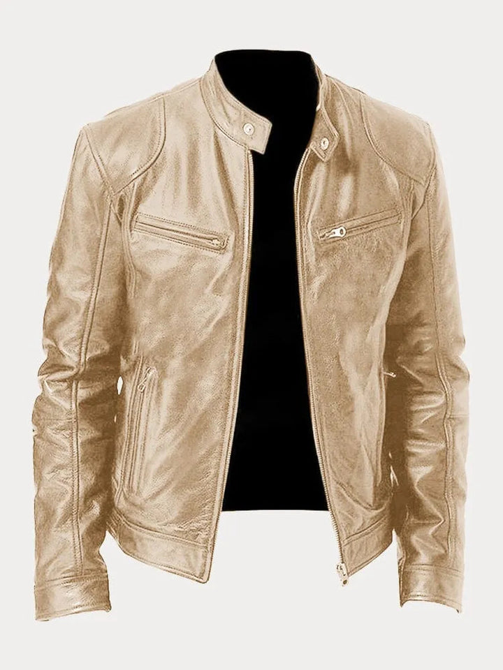 Jett | Men’s Classic Stand Collar Biker Jacket
