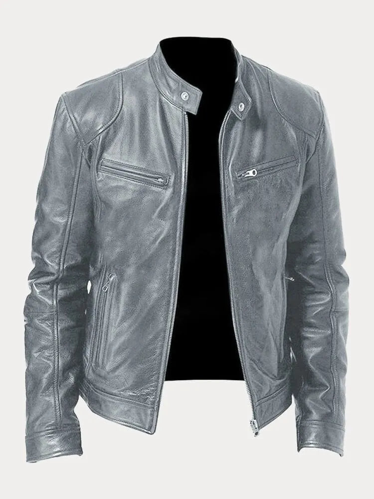 Jett | Men’s Classic Stand Collar Biker Jacket
