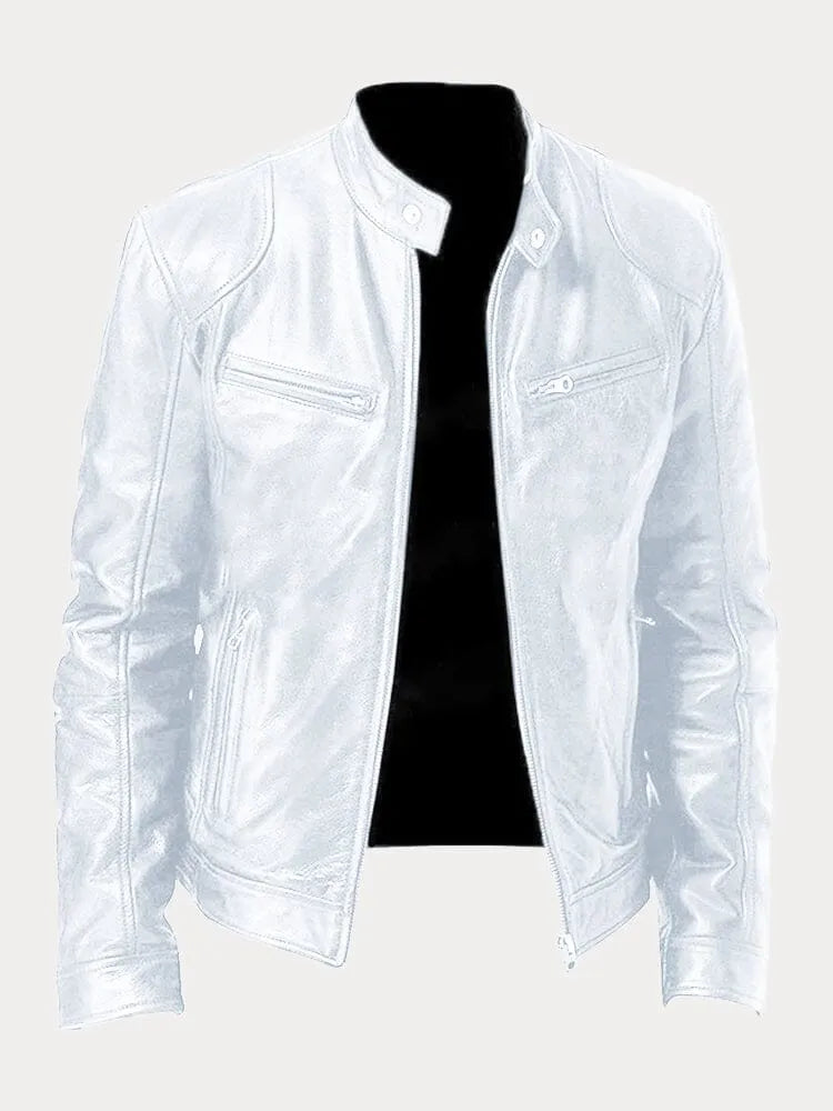 Jett | Men’s Classic Stand Collar Biker Jacket