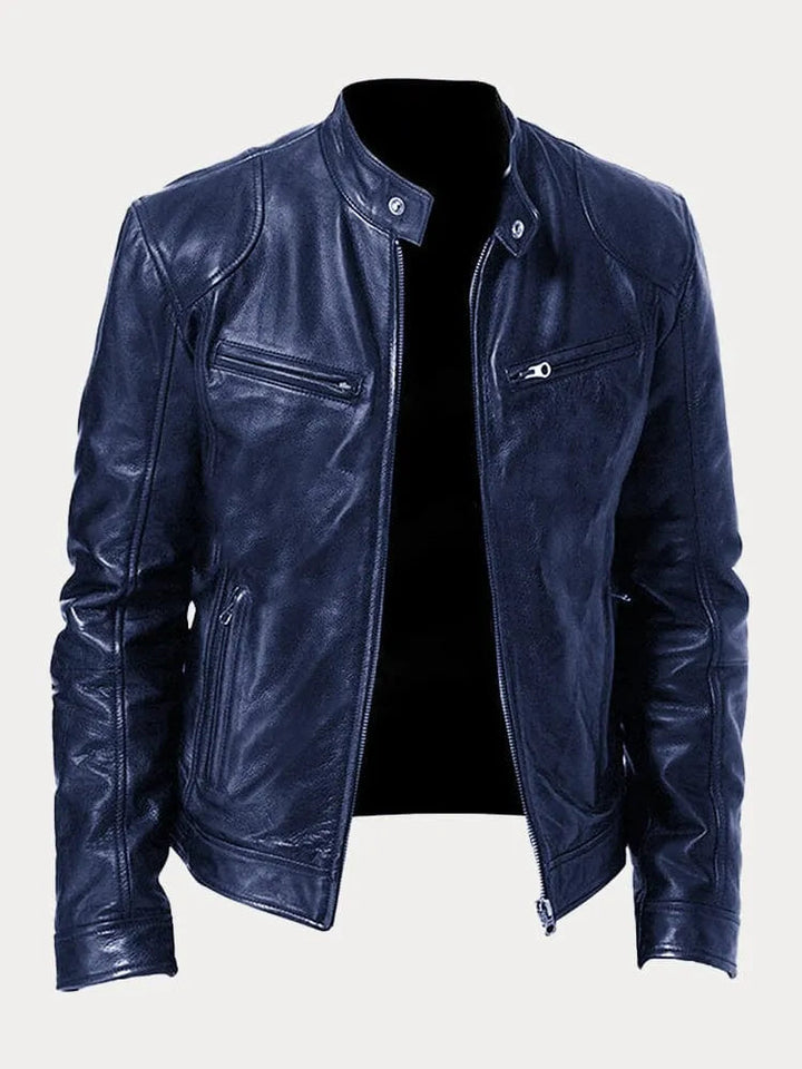 Jett | Men’s Classic Stand Collar Biker Jacket
