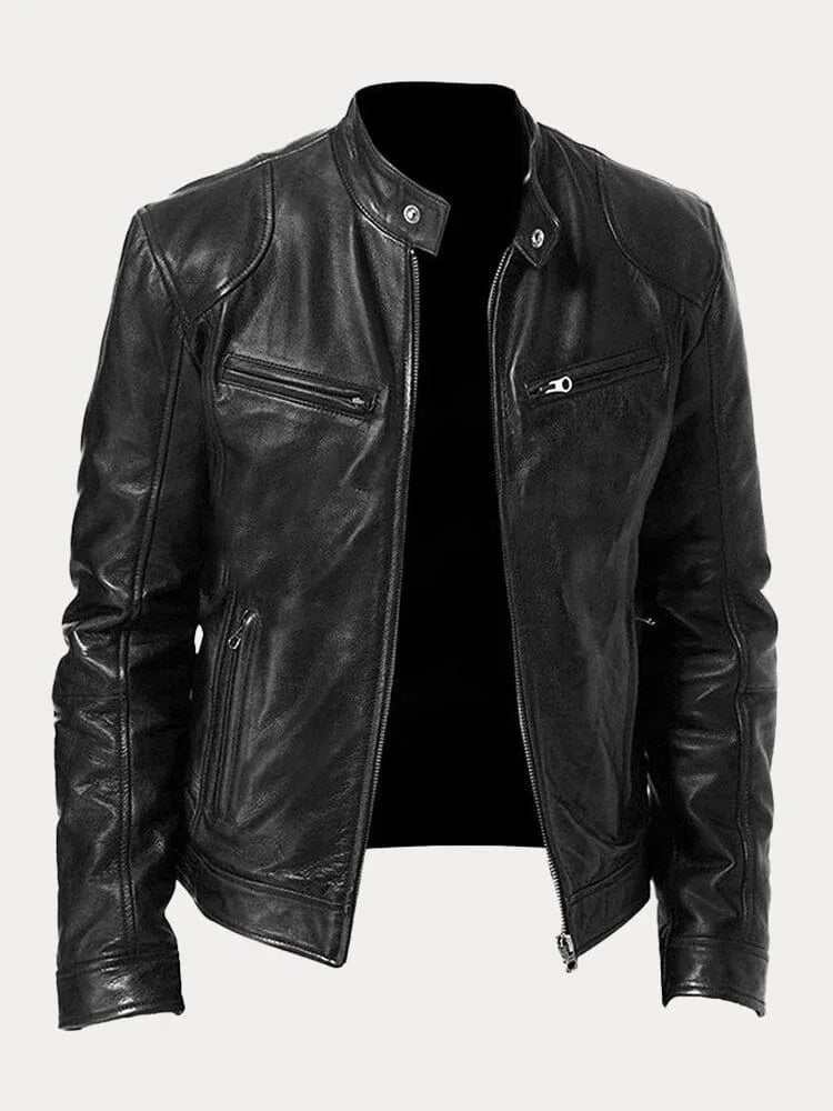 Jett | Men’s Classic Stand Collar Biker Jacket