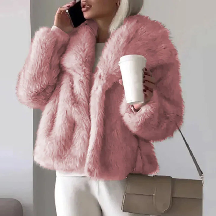Hannah | Women's Chic Cropped Faux Fur Jacket