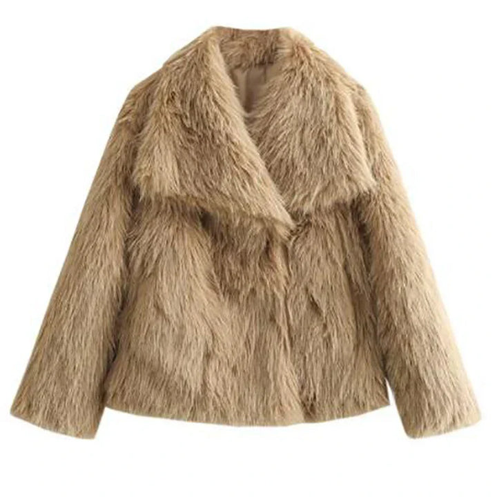 Hannah | Women's Chic Cropped Faux Fur Jacket