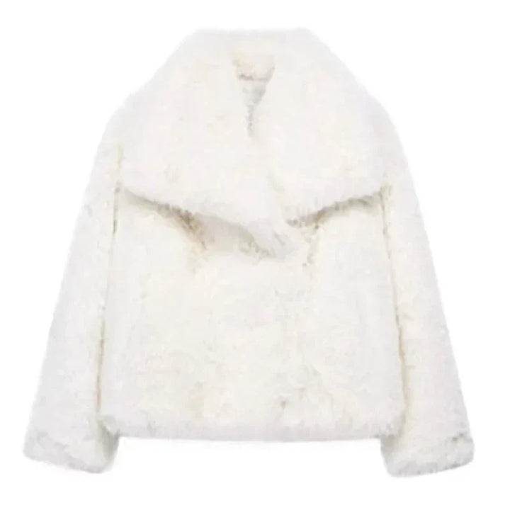 Hannah | Women's Chic Cropped Faux Fur Jacket