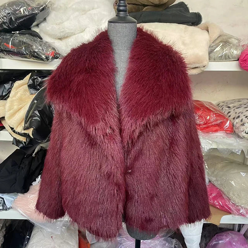 Hannah | Women's Chic Cropped Faux Fur Jacket