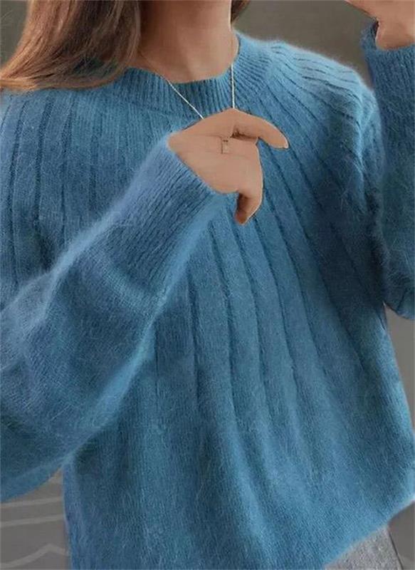 Kimberly | Women's Soft Fuzzy Oversized Pullover Sweater