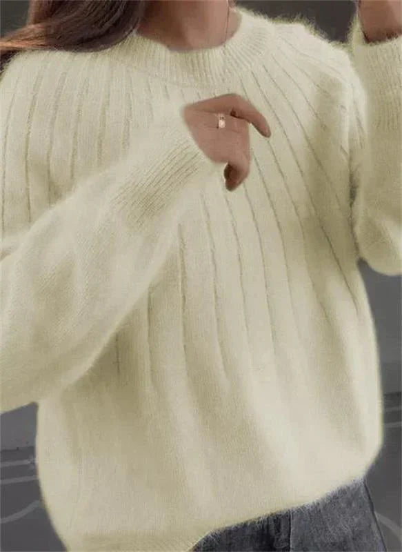 Kimberly | Women's Soft Fuzzy Oversized Pullover Sweater