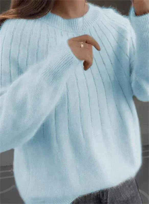 Violett | Women's Plush Ribbed Knit Sweater