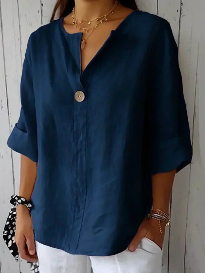 Adore | Women's Casual Button-Front Tunic Blouse