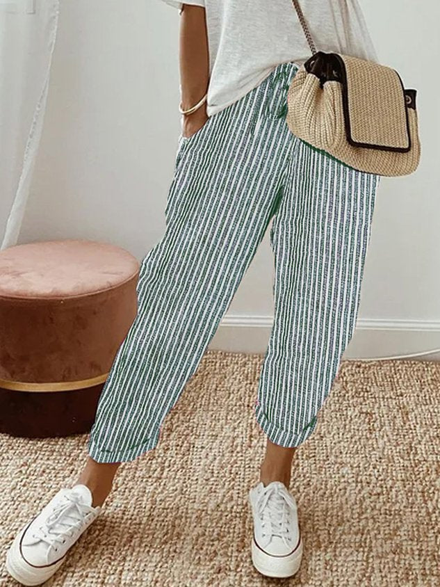 Bree | Women's Comfy Drawstring Linen Pants