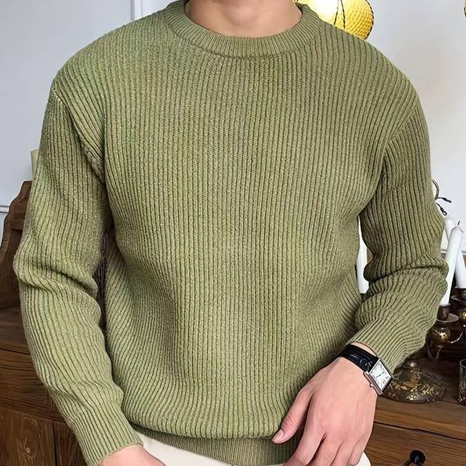 Silas | Men's Classic Ribbed Knit Sweater