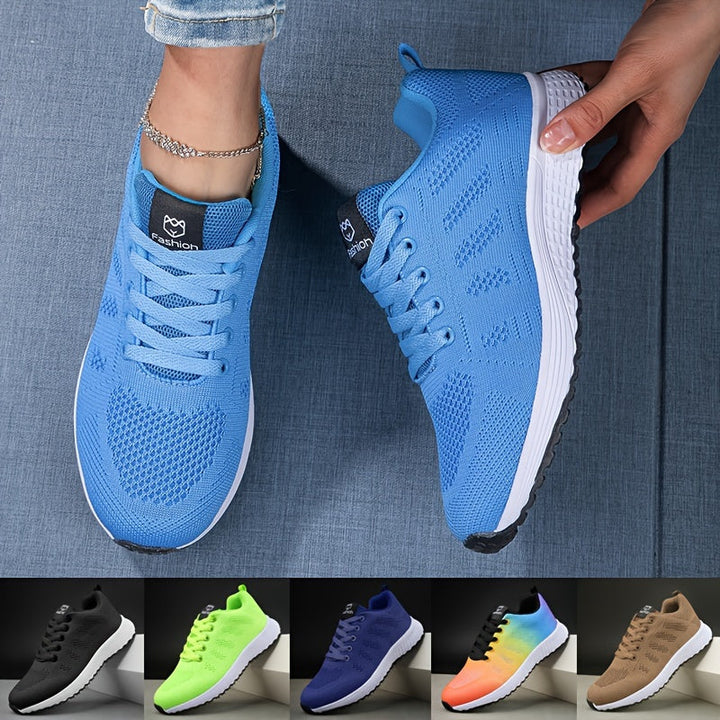 Addison | Women's Lightweight Knit Lace-Up Sneakers