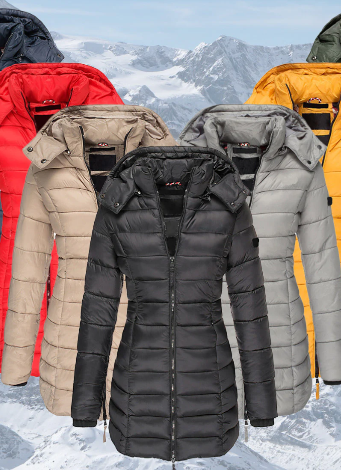 Angel | Women's Tailored Mid-Length Hooded Puffer Jacket