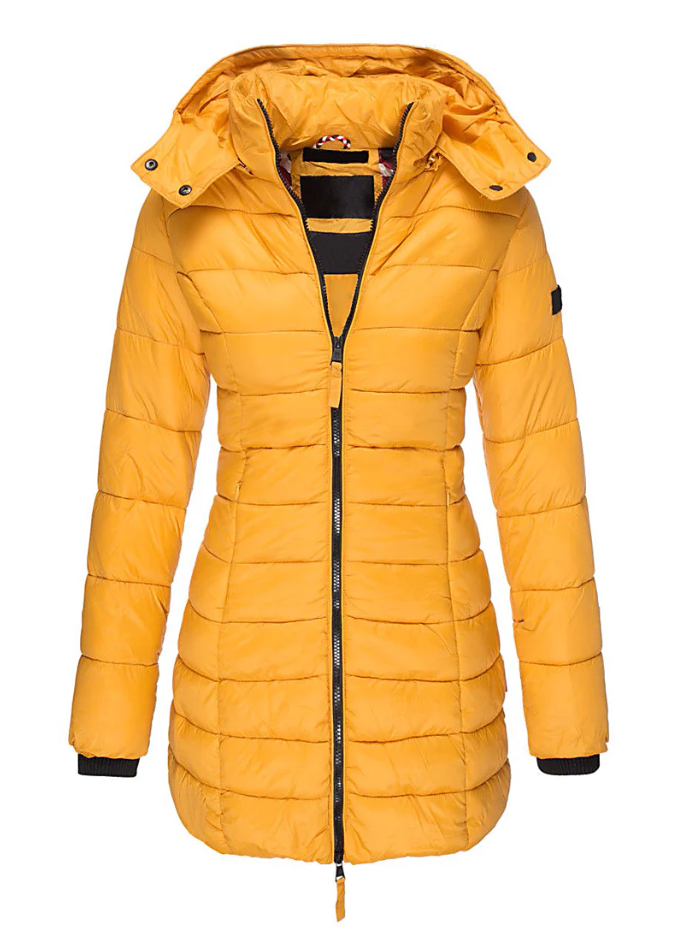 Angel | Women's Tailored Mid-Length Hooded Puffer Jacket