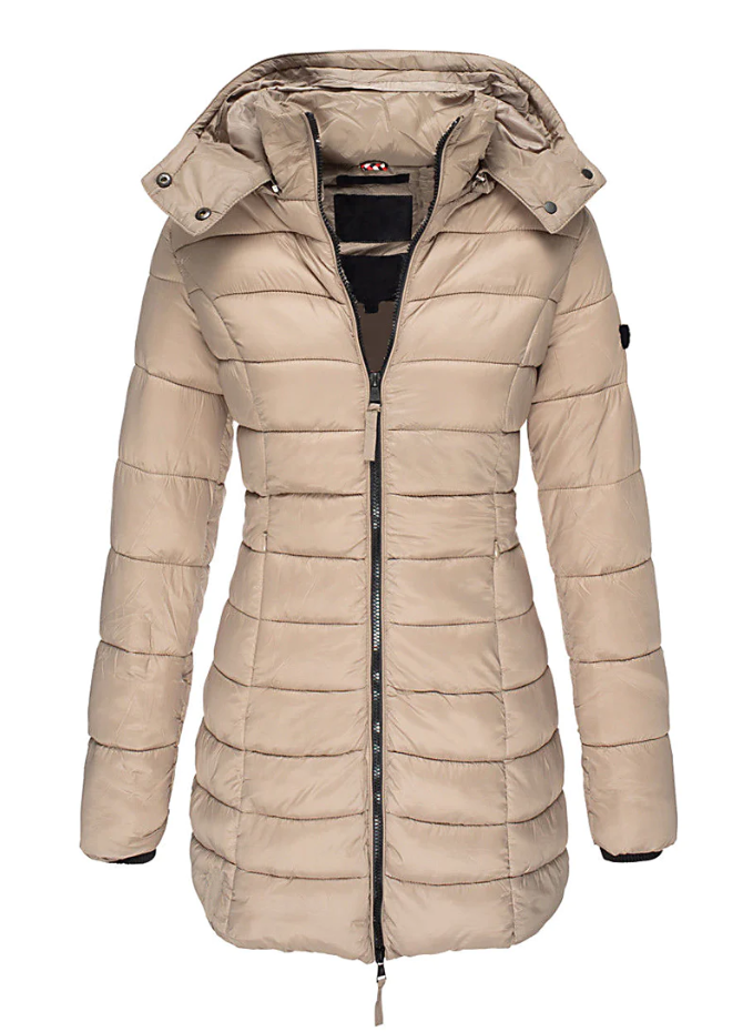 Angel | Women's Tailored Mid-Length Hooded Puffer Jacket