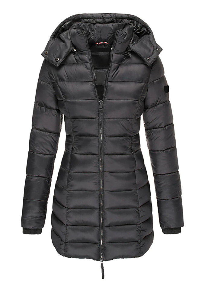Angel | Women's Tailored Mid-Length Hooded Puffer Jacket