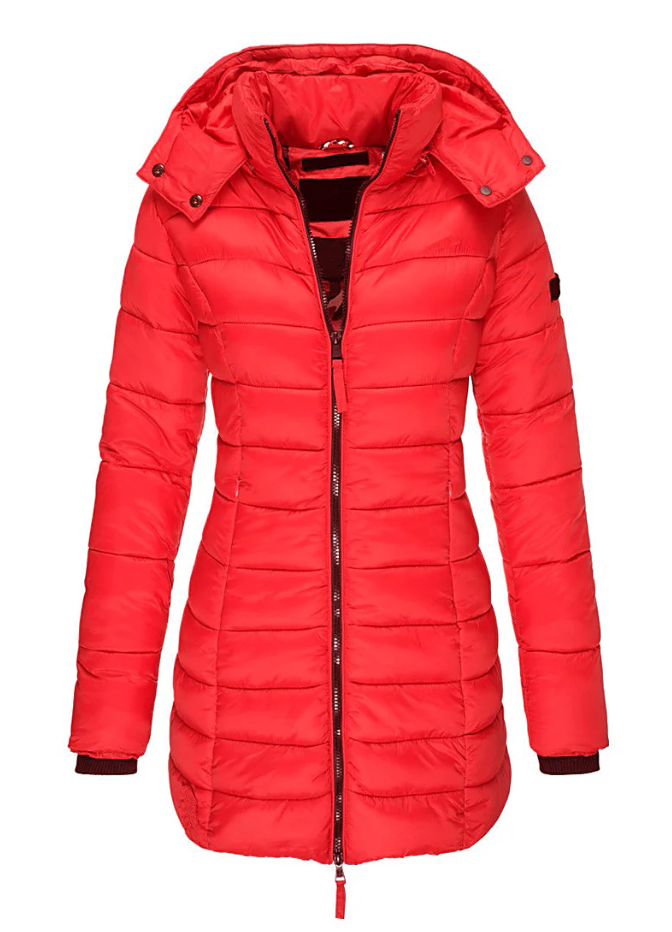 Angel | Women's Tailored Mid-Length Hooded Puffer Jacket