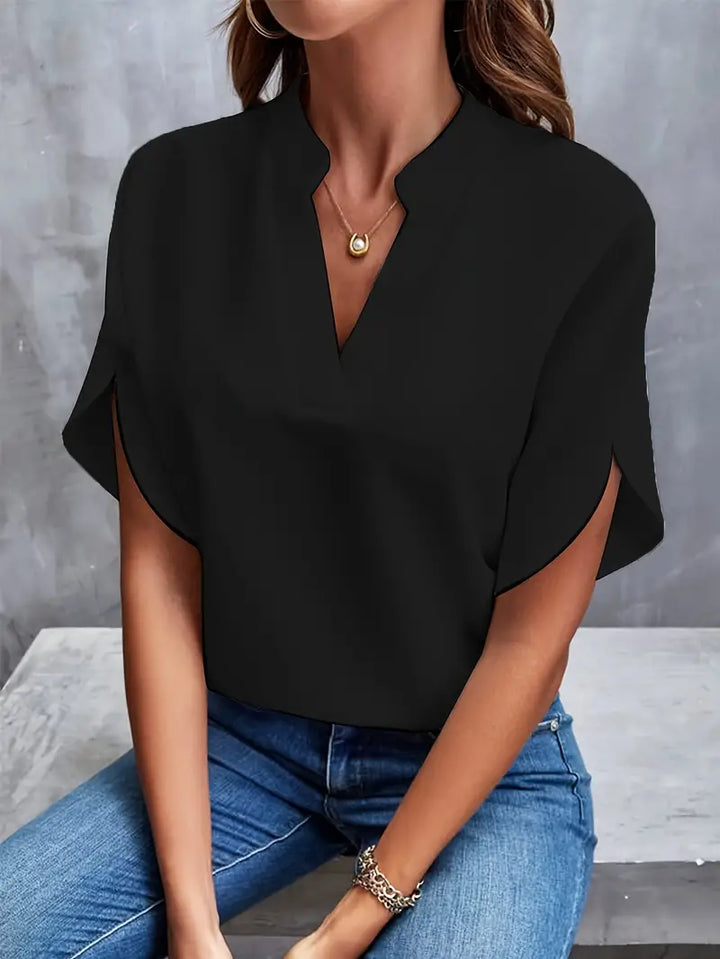 Mila | Women's Chic V-Neck Split Sleeve Blouse